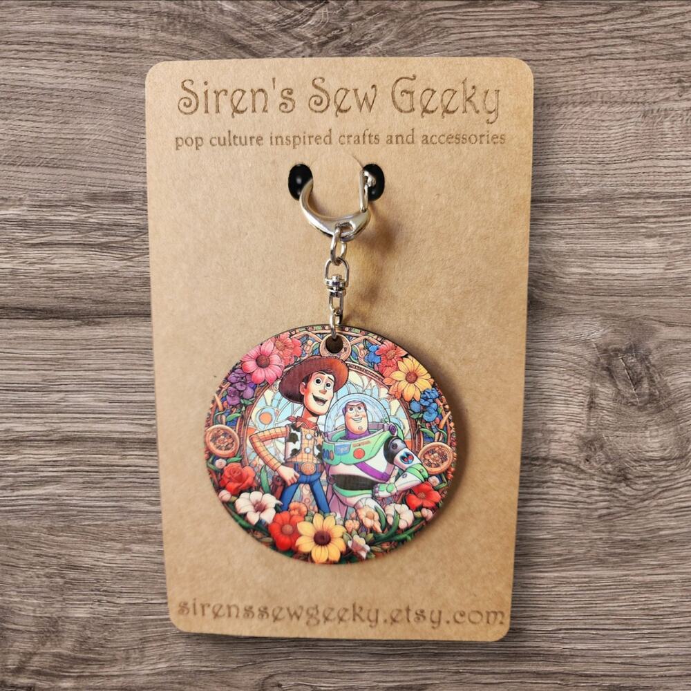 Woody and Buzz Toy Story keychain bag clip Disney pixar